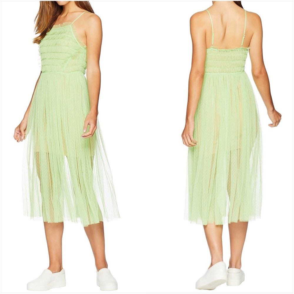 ROMEO & JULIET COUTURE Ruffle Mesh Dress